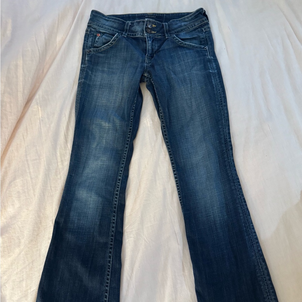 Hudson jeans signature flap pocket double button bootcut women jeans
